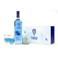 Grandé – 700ml Voir Blueberry, 1 Candle and 2 Glasses